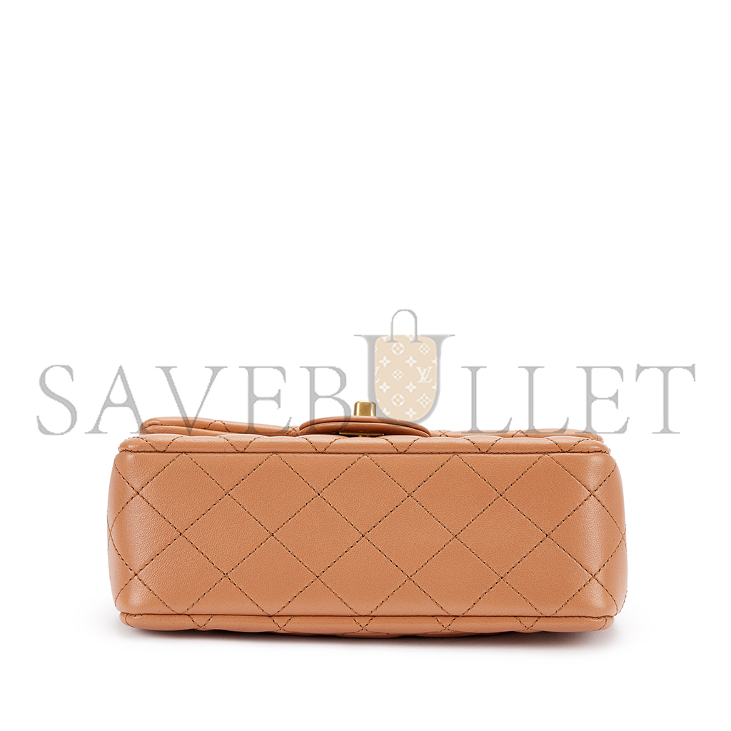 Ch*el master golden ball chain flap bag large mini (20*13*7cm)